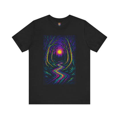 Mystical Forest Dusk Woods T-Shirt Short Sleeve - Unisex