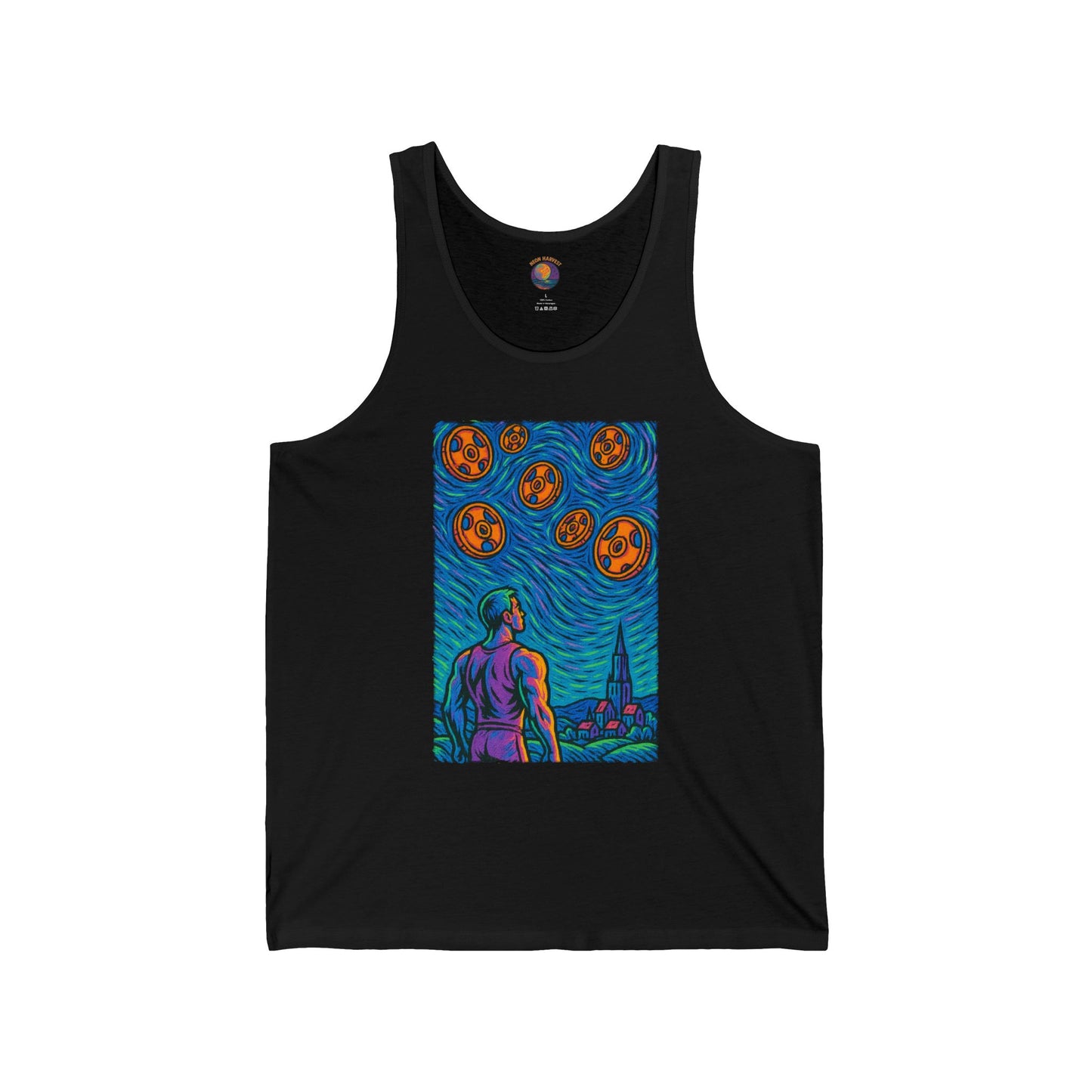 Starry-Weight Plate Dreamer Muse Jersey Tank Top - Unisex